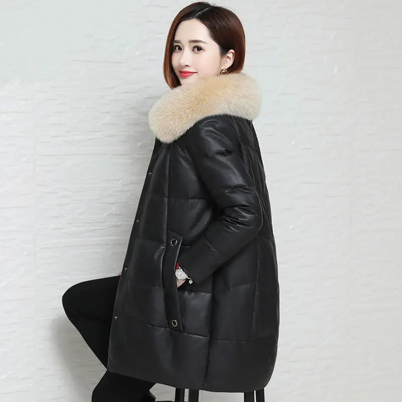 Autumn Winter Long Parka Coats Women Casual Thicken Jacket Snow Wear s Cotton Padded Warm Puffer L200