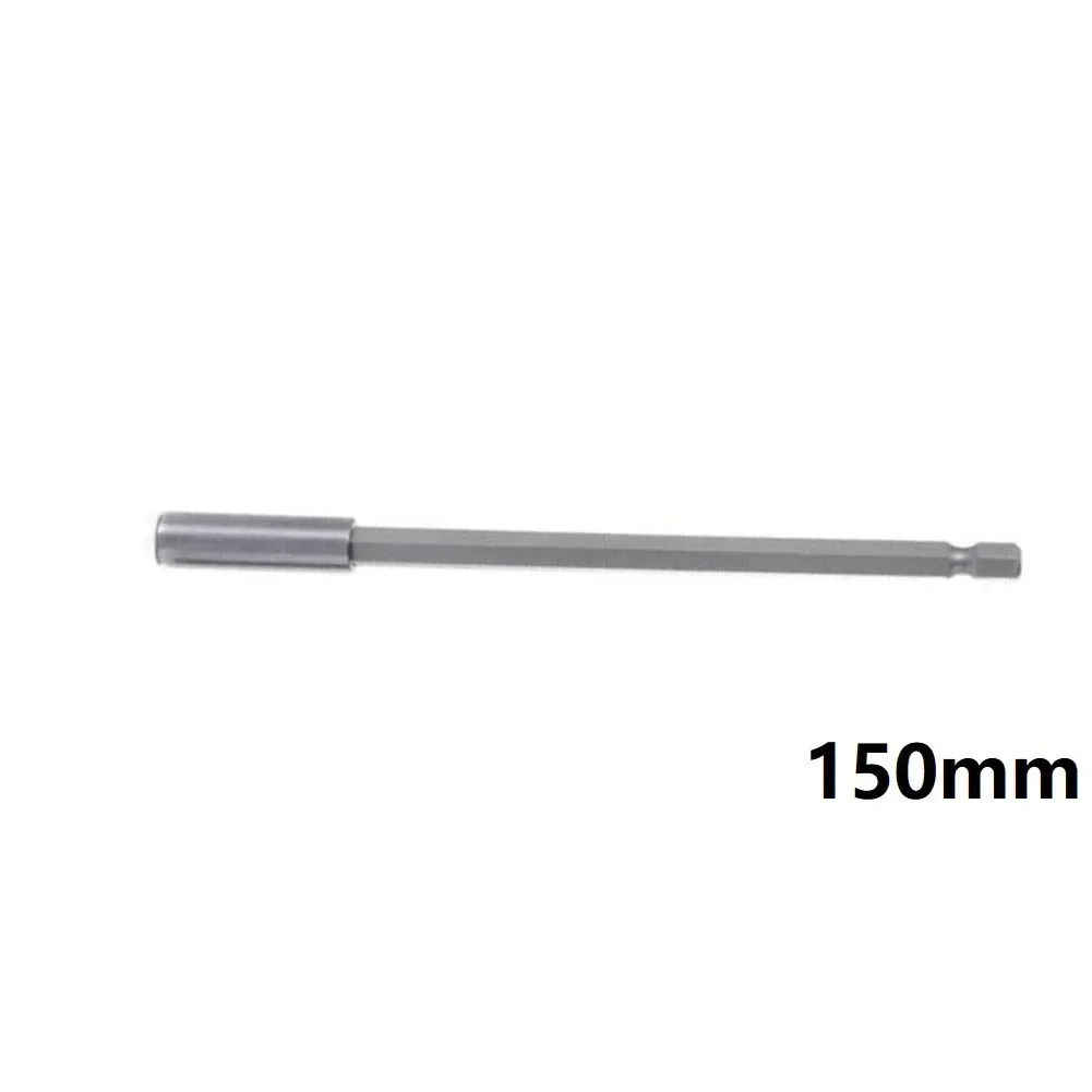 

Holder Hex Extension Extension Connecting Rod Long Screwdriver Magnetic Bit Silver 150mm 45# Steel Drill Driver