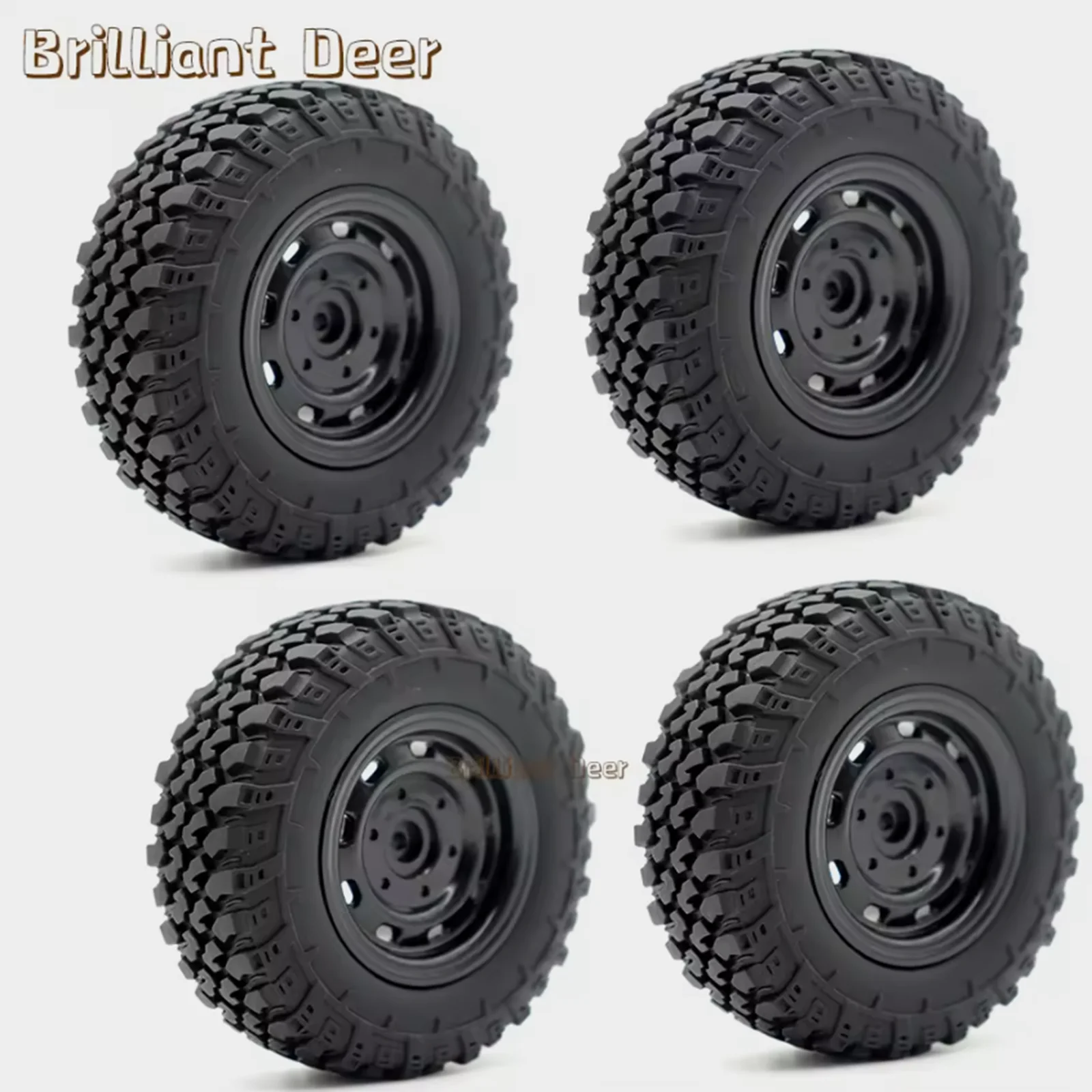 4PCS RC Car Rubber Wheels 12mm Hex Hub Replacement Tires for WLTOYS 144001 MJX Hyper Go 14210 HOSPEED HS14411 Off-Road Parts