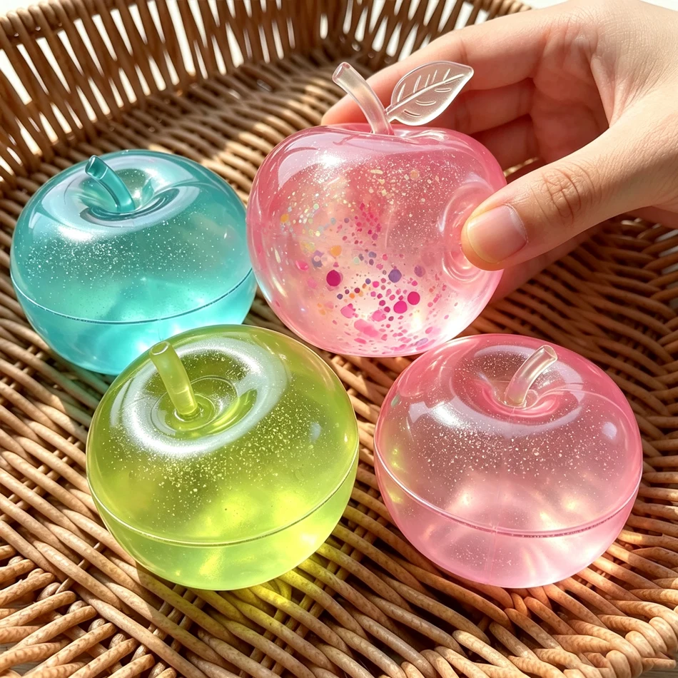 Squishy  Apple Stress Ball Soft Fidget Sensory Toy for ADHD Autism Slow Rebound Squeeze Toy for Adults Kids Christmas Gift