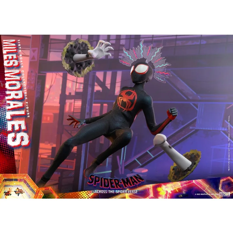 

Оригинальные горячие игрушки MMS710 SPIDER-MAN ACROSS SPIDER-VERSE PART ONE Spider-Man (Miles Morales) Аниме Фигурка Игрушки Модель Украшения