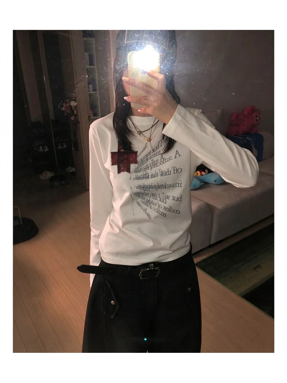 Nueva camiseta de manga larga  - Street Fashion Y2K reseña y precio