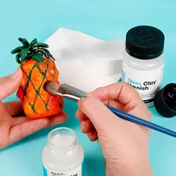 120ml High Gloss Clay Varnish Air Dry Clay Sealant Waterproof Acrylic Varnish for Ceramics Oil Painting Wood Maintenance