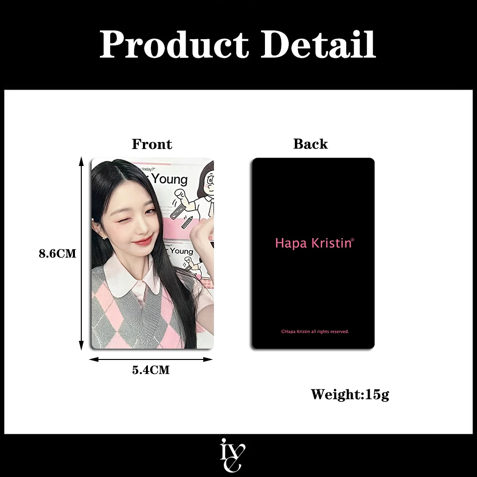 1ve Girl Group Member Wonyoung Personal Contact Lens Card 4.0 Small Card Collection Card