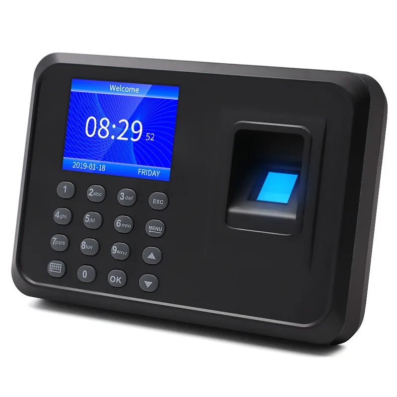 F01 Fingerprint Attendance WIth 2.4 Inch Set Up Department Employee Shifts Support Export Report To U Disk for Office Factory