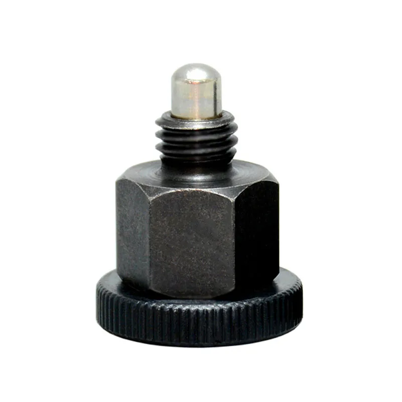 PMXSB Indexing Plungers - Compact M8 M10 Return Type Coarse Thread Black Body Plunger