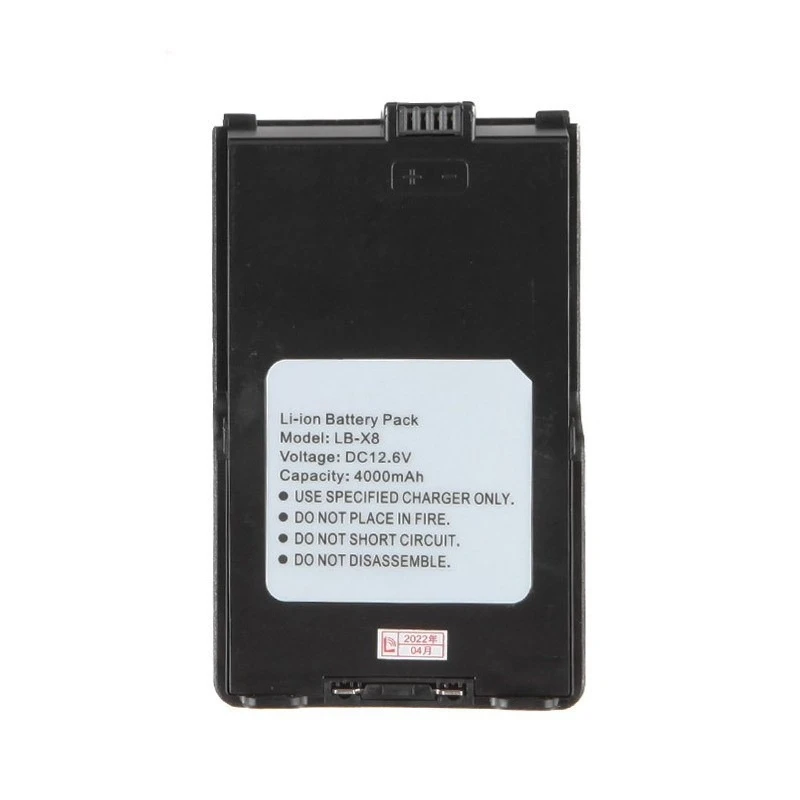 بطارية LB-X8 عالية الجودة 12.6 فولت 4000 مللي أمبير في الساعة لـ Leixun Walkie-Talkie UV-25D جديدة تمامًا، 0 دورات، جودة عالية