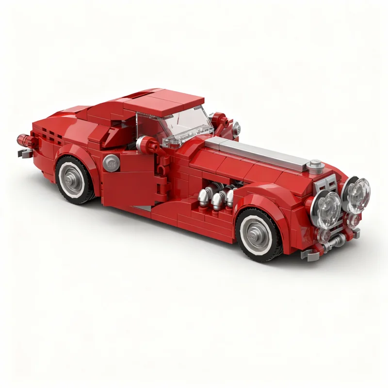

246pcs MOC Classic Red Sports Car Long City Model Building Blocks Construction Toy Christmas Gifts DIY Creative Idea Education