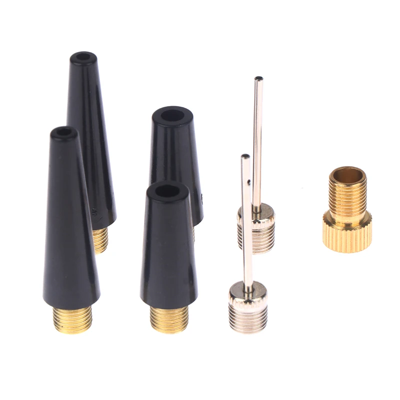 2set Ball Needle Nozzle Adapter Kit Inflatable Air Valve Ball Pump Needle For Football Basketball Soccer Car Bike Tire