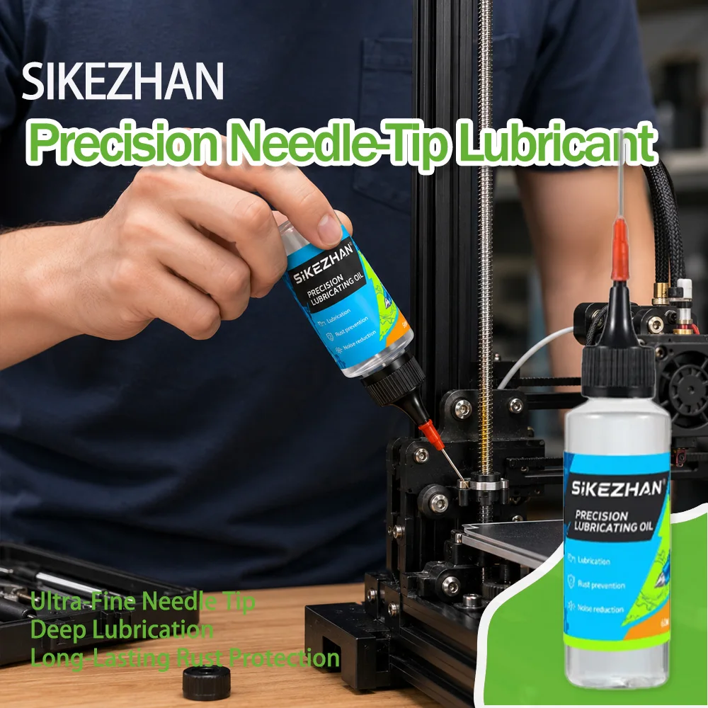 60ML 3D Printer Lubricant Oil Precision Needle Tip Oiler for Linear Rail Shaft Lead Screw Mechanical Machinery Lubricant