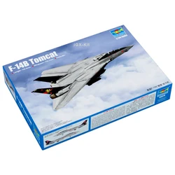 Trumpeter 03918 1/144 Scale US F14 F-14B Tomcat Fighter Aircraft Military Handcraft Toy Gift Assembly Plastic Model Building Kit