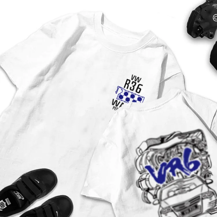 

Passat Modified VR6 Engine Engine Wagon Crock Faith Loose Short Sleeves