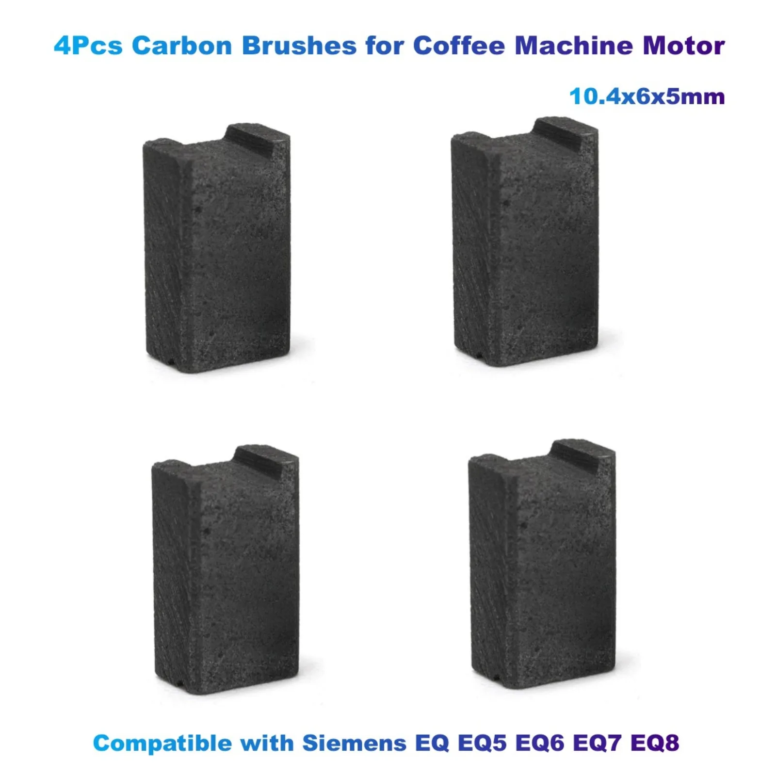 Escovas de Carbono para Máquina de Café Motor Compatível com Siemens eq Eq5 Eq6 Eq7 Eq8 104x6x5 mm Peças