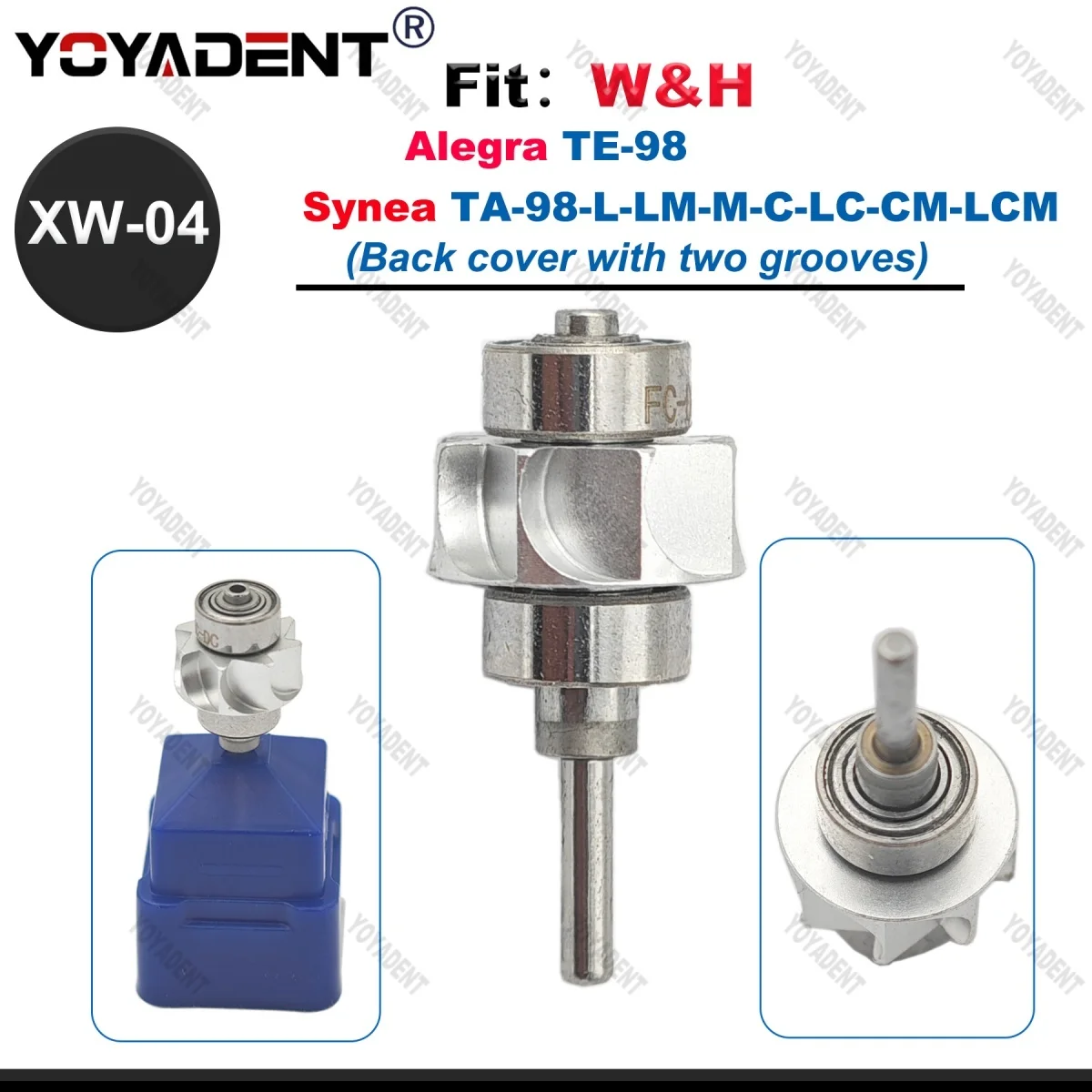 Dental Turbine Cartridge Rotor Fit W&H Alegra TE-98 Synea TA-98-L-LM-M-C-LC-CM-LCM High Speed Handpiece Dentists Tools