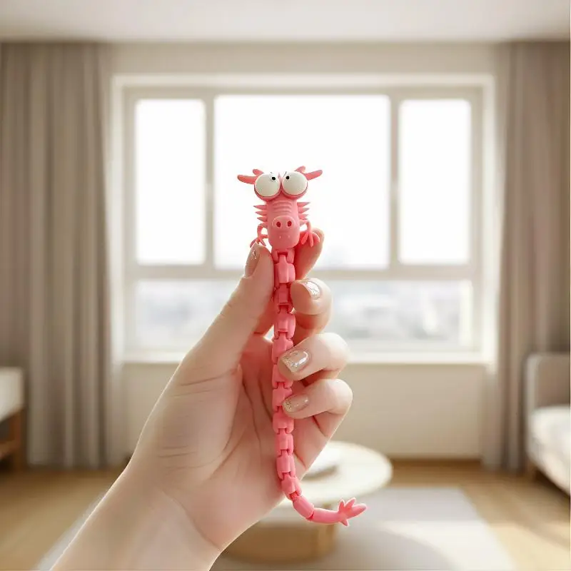 Cool Desktop Companion - 3D Printed Movable Dragon - Perfect for Adding a Touch of Fantasy to Your Workspace or Collection