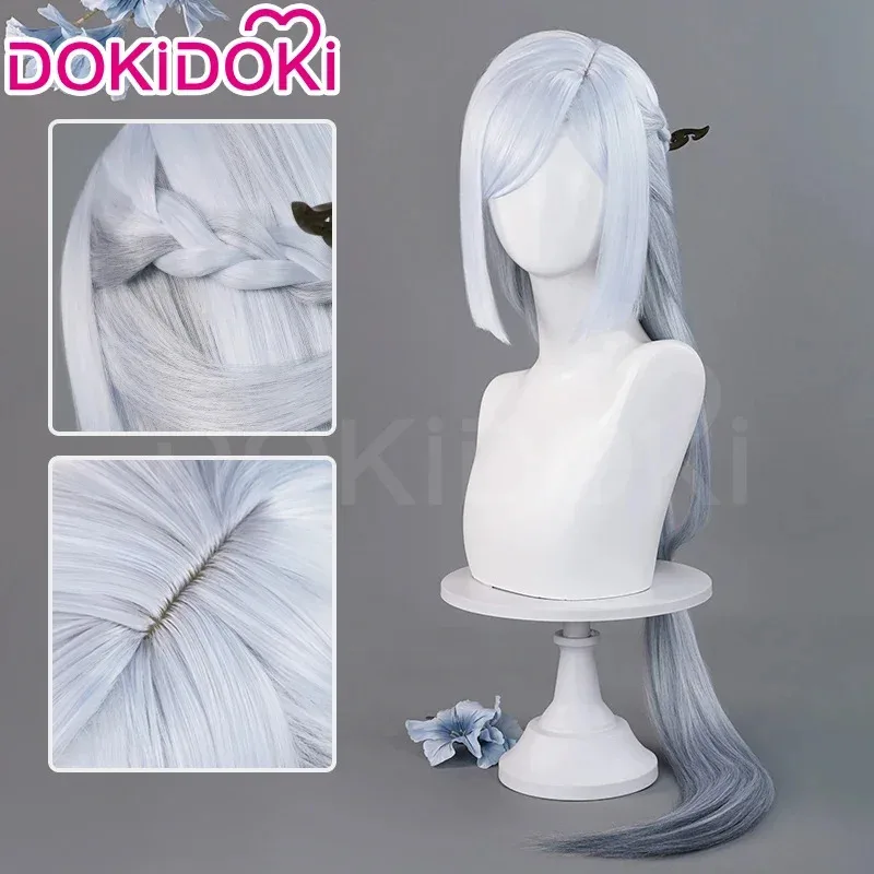 

AAA 2025 В НАЛИЧИИ Frostflower Dew Shenhe Game Genshin Impact DokiDoki Shen He Косплей Фонарь Rite Новый парик для кожи