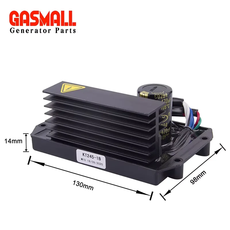 KT245-1B Single Phase AVR Automatic Voltage Regulator Brush and Brushless Generator Stabiliser Regulator Module 8-15KW 8-Wire