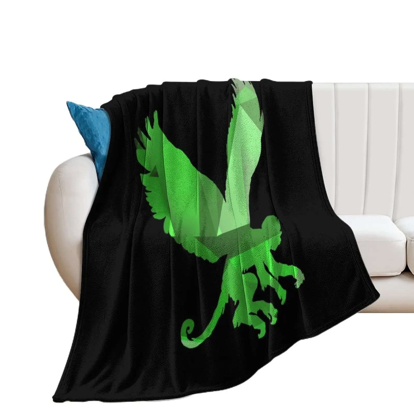 Wicked Witch's Emerald Flying Monkeys Throw Blanket Shaggy Luxury Throw Moving Blankets