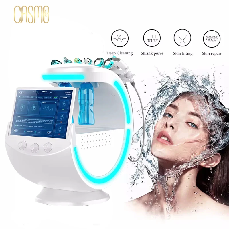 7 In 1 Smart Facial Cleansing Skin Analyze Deep Pore Vacuum Professional Ultrasound Care Cryotherapy