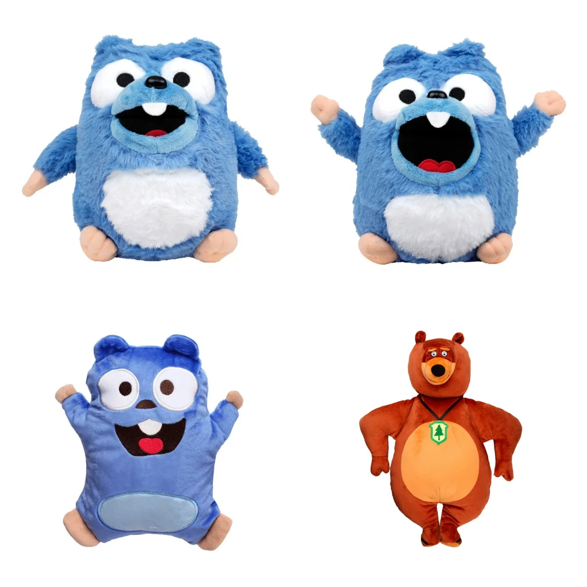 20-27CM Grizzy & Les Lemmings  Anime Periphery Creative Plush Dolls Children's Birthday Gifts Universal Car Interior Decoration