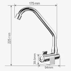 005 Cold Faucet Water Kitchen RV folding 360 Rotation Faucet For Bathroom Deck Caravan RV