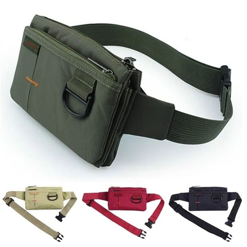 Tactical Waist Packs Belt Bag Ultrathin Hip Pack Passport Bags Outdoor Cycling Riding Jogging Travel Fitness Bag 2023