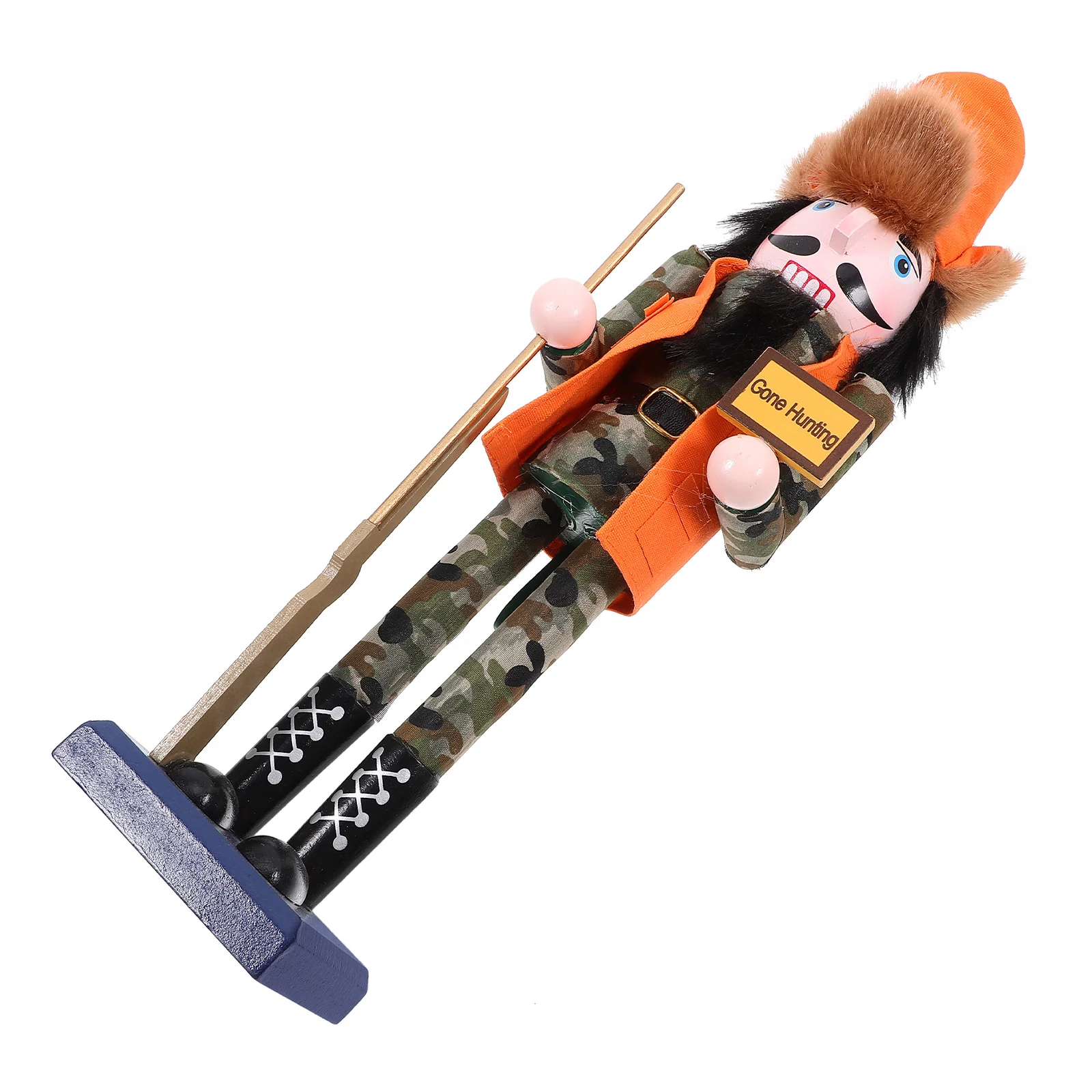 

Christmas Traditional Wooden Nutcracker Statue Desktop Xmas Decor Unique Holiday Decoration Christmas Nutcracker Figure