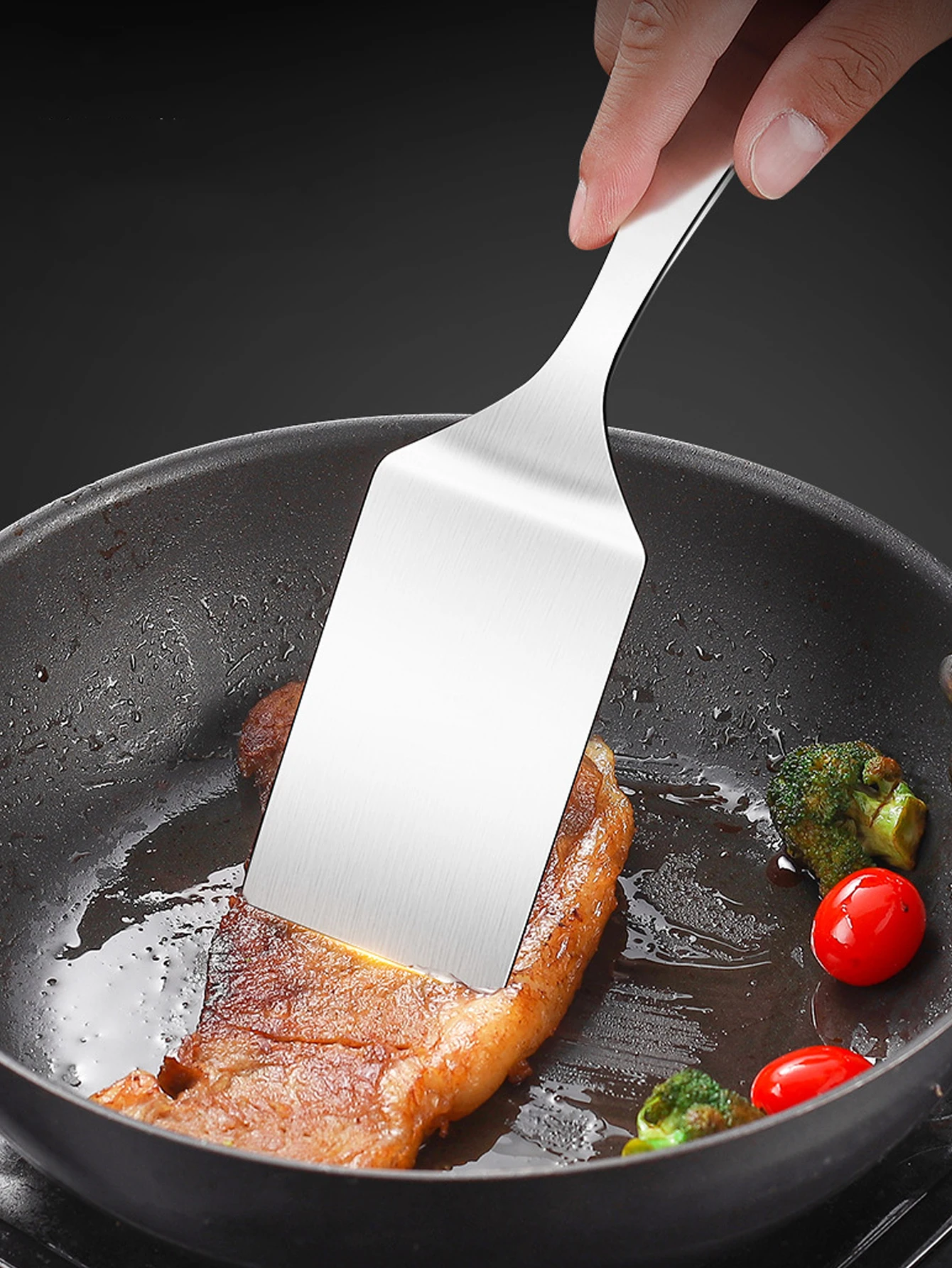 2pc/1pc Small Stainless Steel - Okonomiyaki Spatula recension och pris