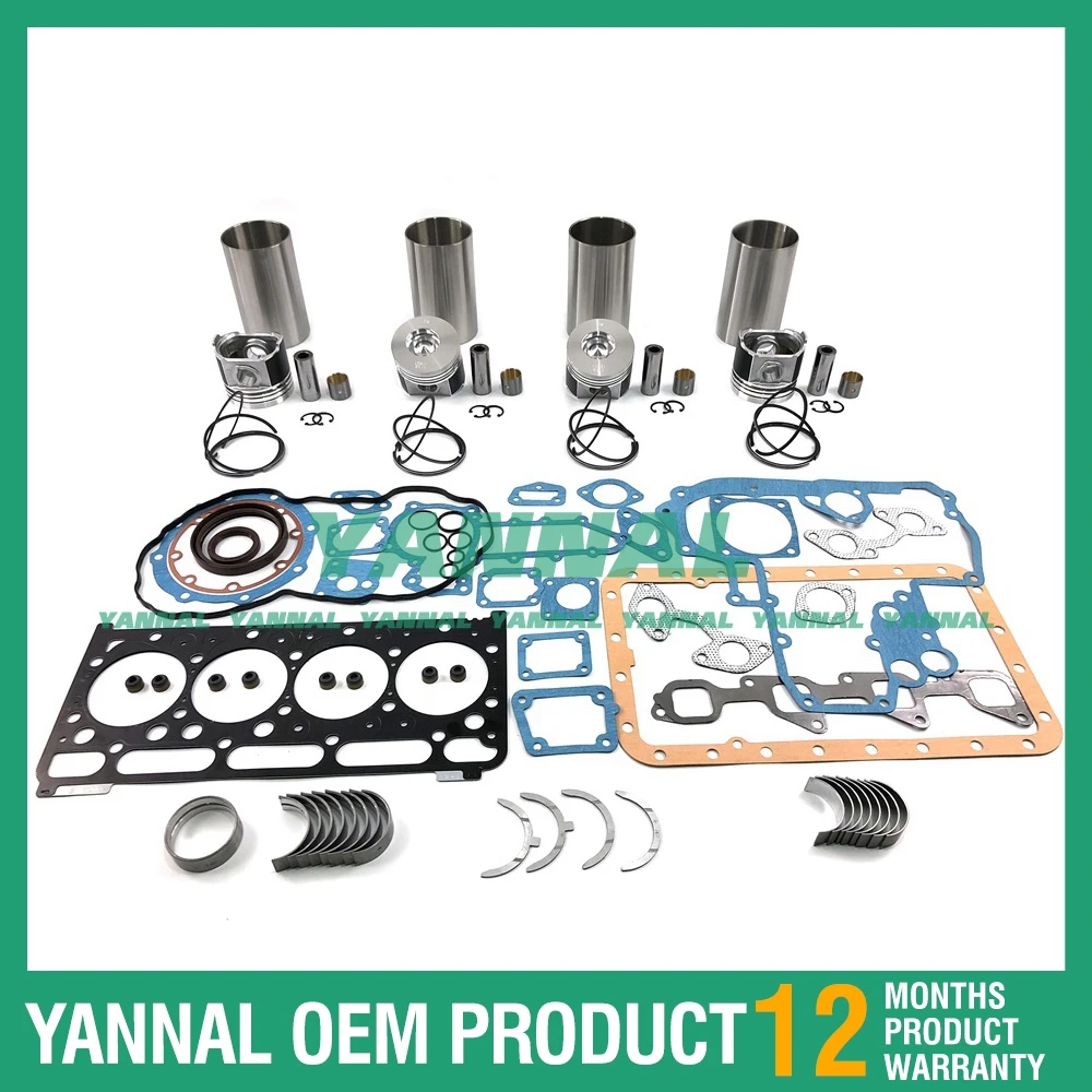 

1004-4 Cylinder Liner Kit With Gasket Set Bearing 3135J241 For Perkins Engine Spare Parts