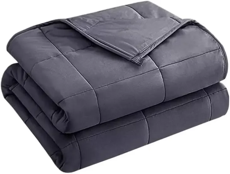 

(60”x80”,Grey) Blanket for Sleeping Perfect 190-210 lbs,Queen Size Breathable Blanket with Premium Glass Bead, Machine Washable