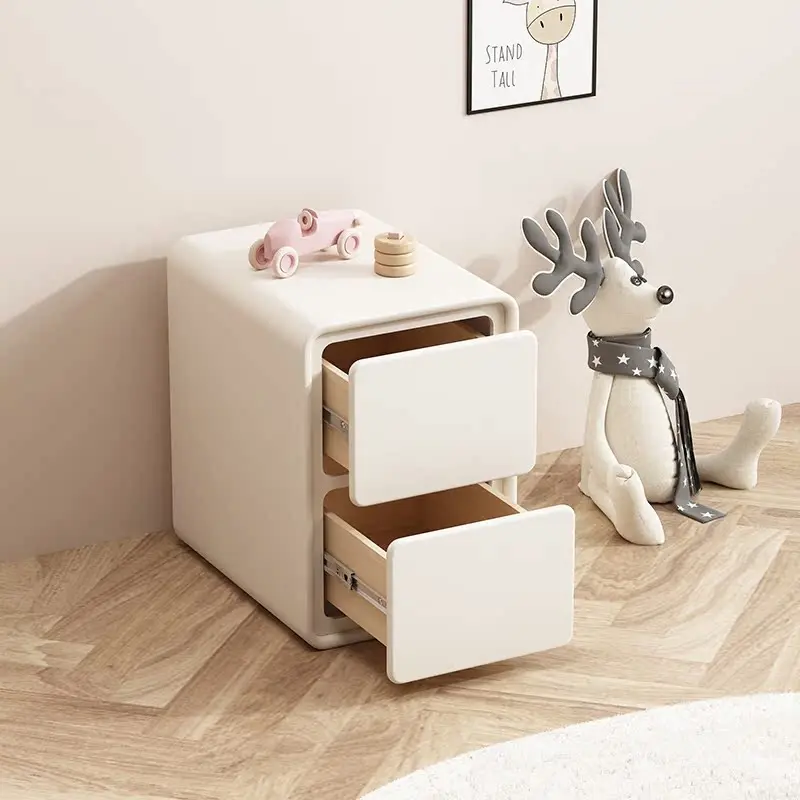 흰색 작은 침대 옆 테이블 서랍 좁은 간단한 유행 스탠드 장식 캐비닛 콘솔 주최자 Criado Mudo 살롱 가구