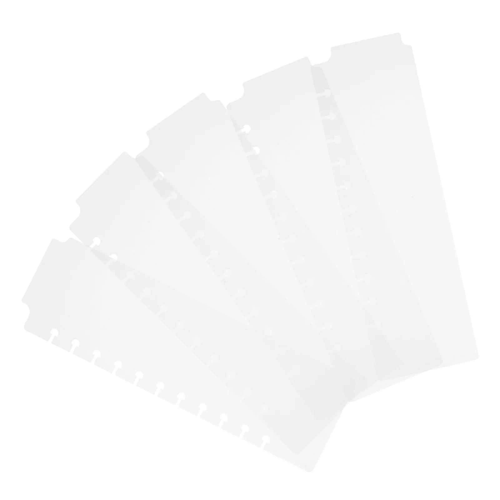 Carpeta de cuaderno, divisores de temas, marcapáginas para carpeta planificadora en espiral, carpetas de plástico, 5 uds.