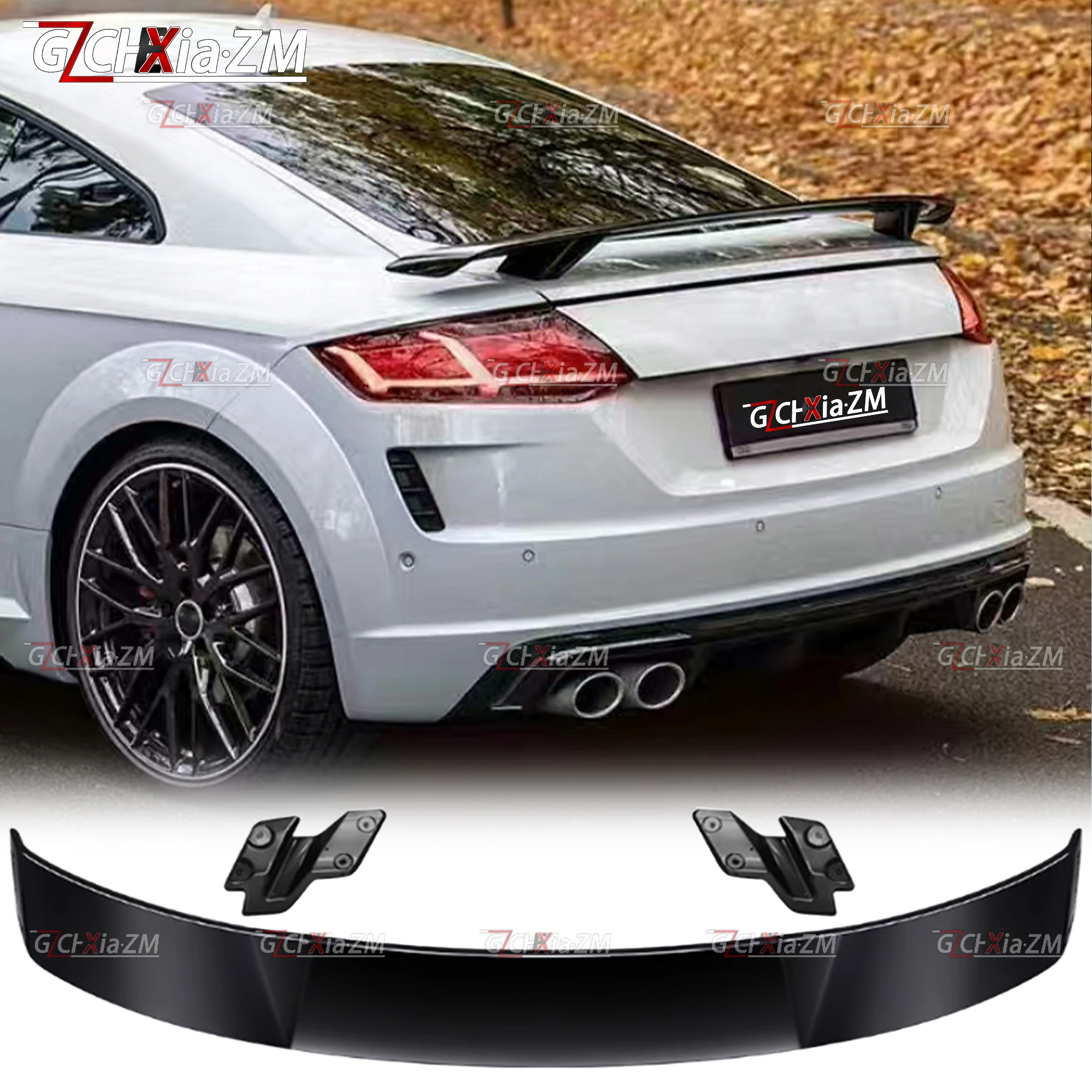 For Audi TT MK3 8S TTS TTRS Coupe 2015-2024 Rear Spoiler MK Style Trunk Lid Diffuser Tail Aerodynamic Kit Decorative Cover Plate - Detail 1