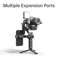 Portable Handheld Gimbal Stabilizer Selfie Stick for Mirrorless Camera Smartphone Load 1.2kg Extension Rod Hohem iSteady MT2