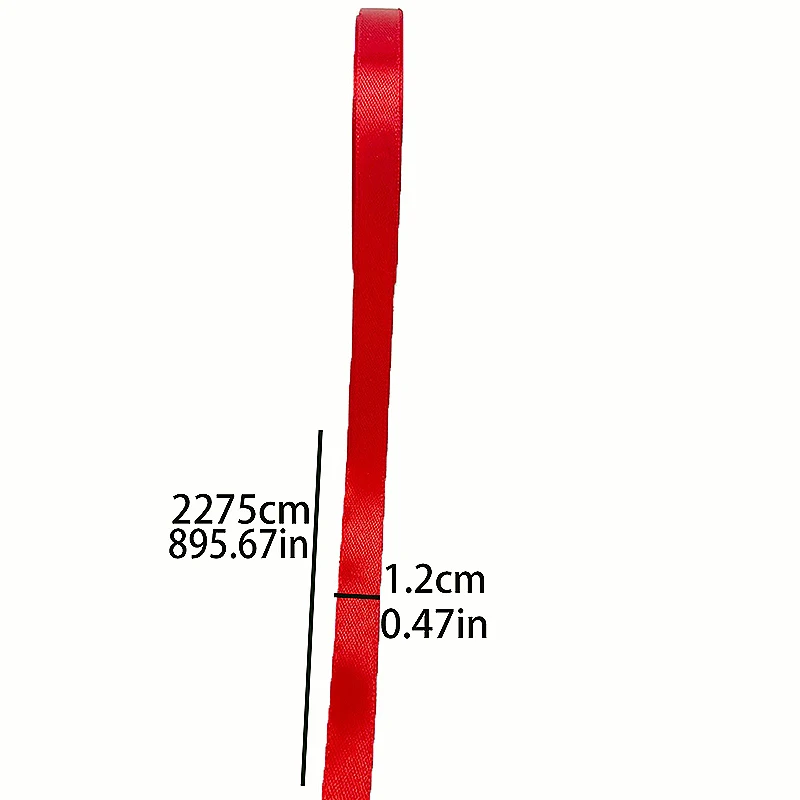 (25 yards/roll)12mm Cream White Single Face Satin Ribbon Webbing Decoration Gift Christmas Ribbons