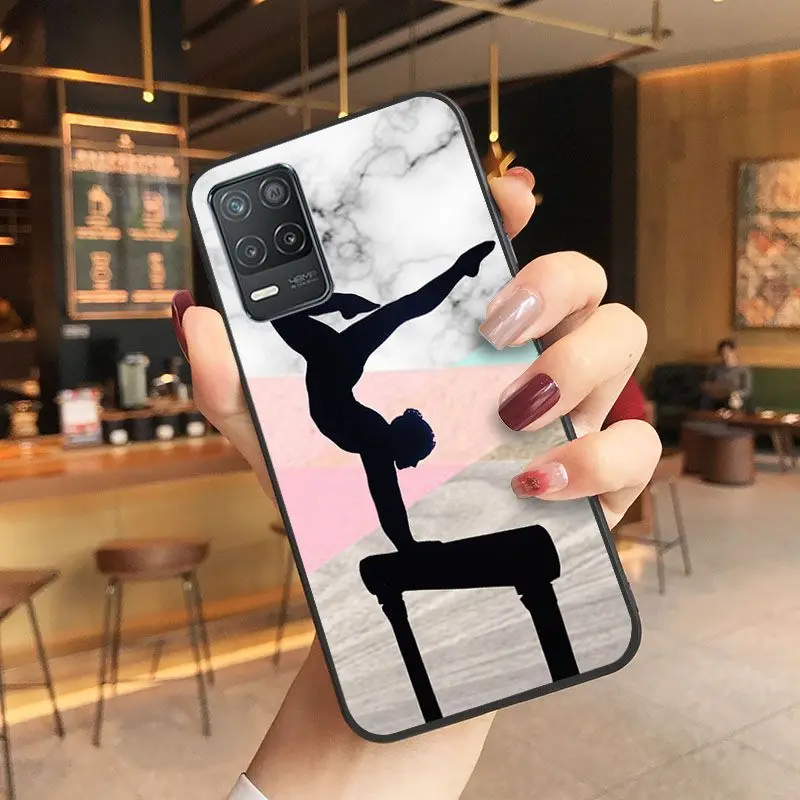 Love Gymnastics silhouette sports Phone cover For oppo Realme C25Y C55 C25S S21Y C11 6i 9i 7pro 8pro 9pro 11pro 10 Cases coque