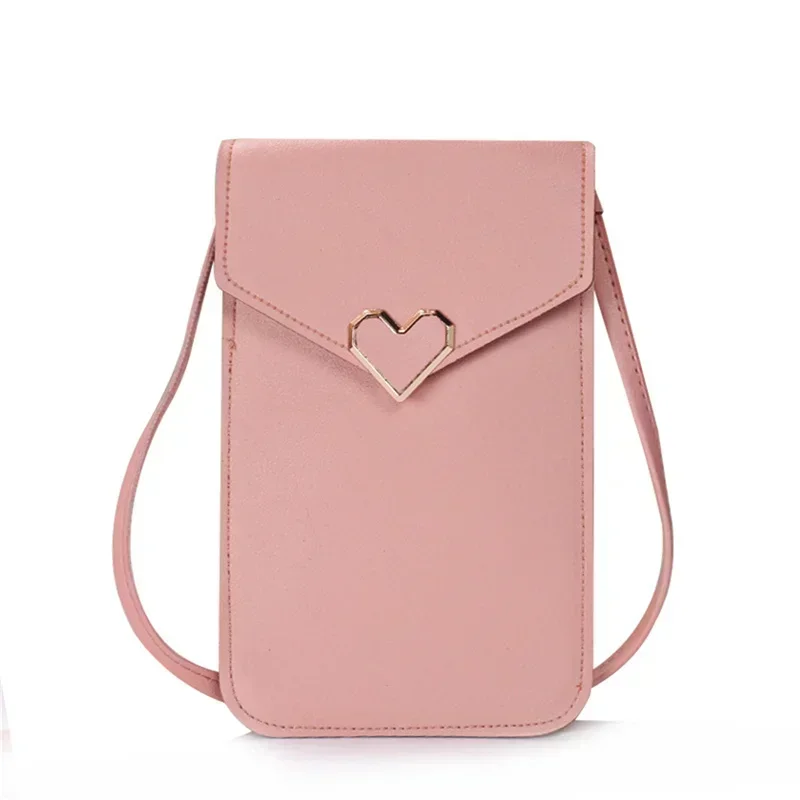 TOUB042-bandolera pequeña para mujer, Cartera de hombro con pantalla táctil, para teléfono móvil