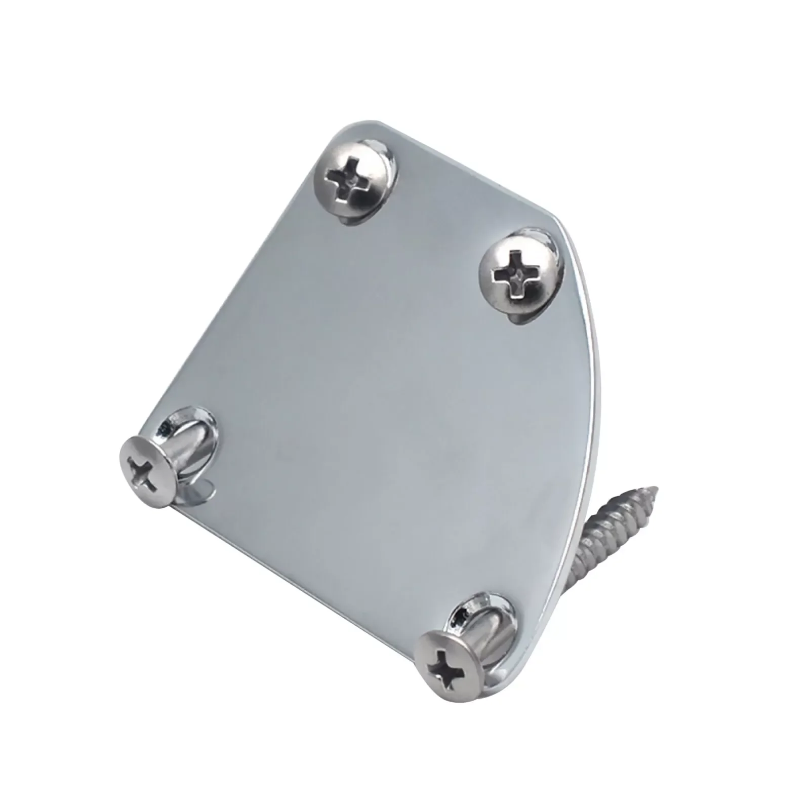 Metal Guitar Accessory Lightweight 4-Hole Electric Neck Plate Versatile Guitar Plate For Guitar Maintenance