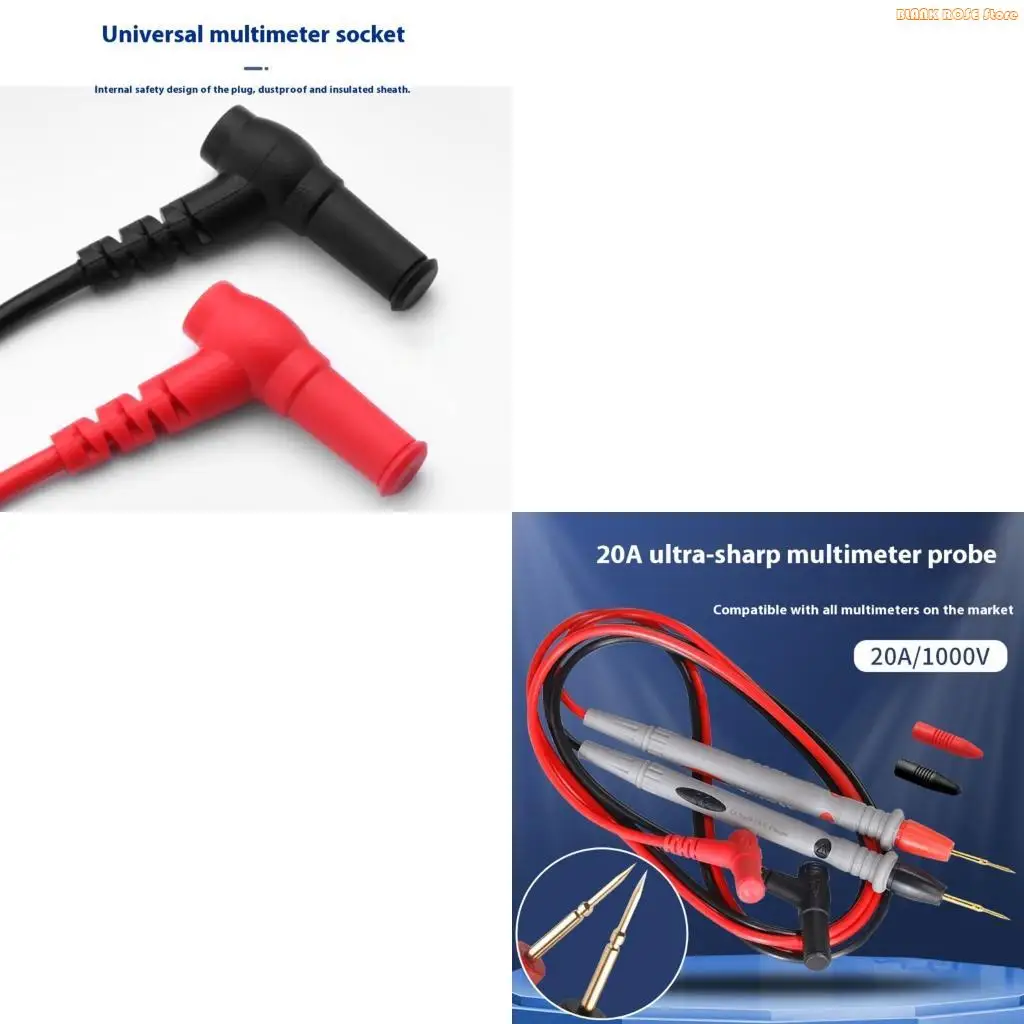 K1AE Accuracy Multimeter Test Leads 1000V 20A Greatest Input Multimeter Accessories