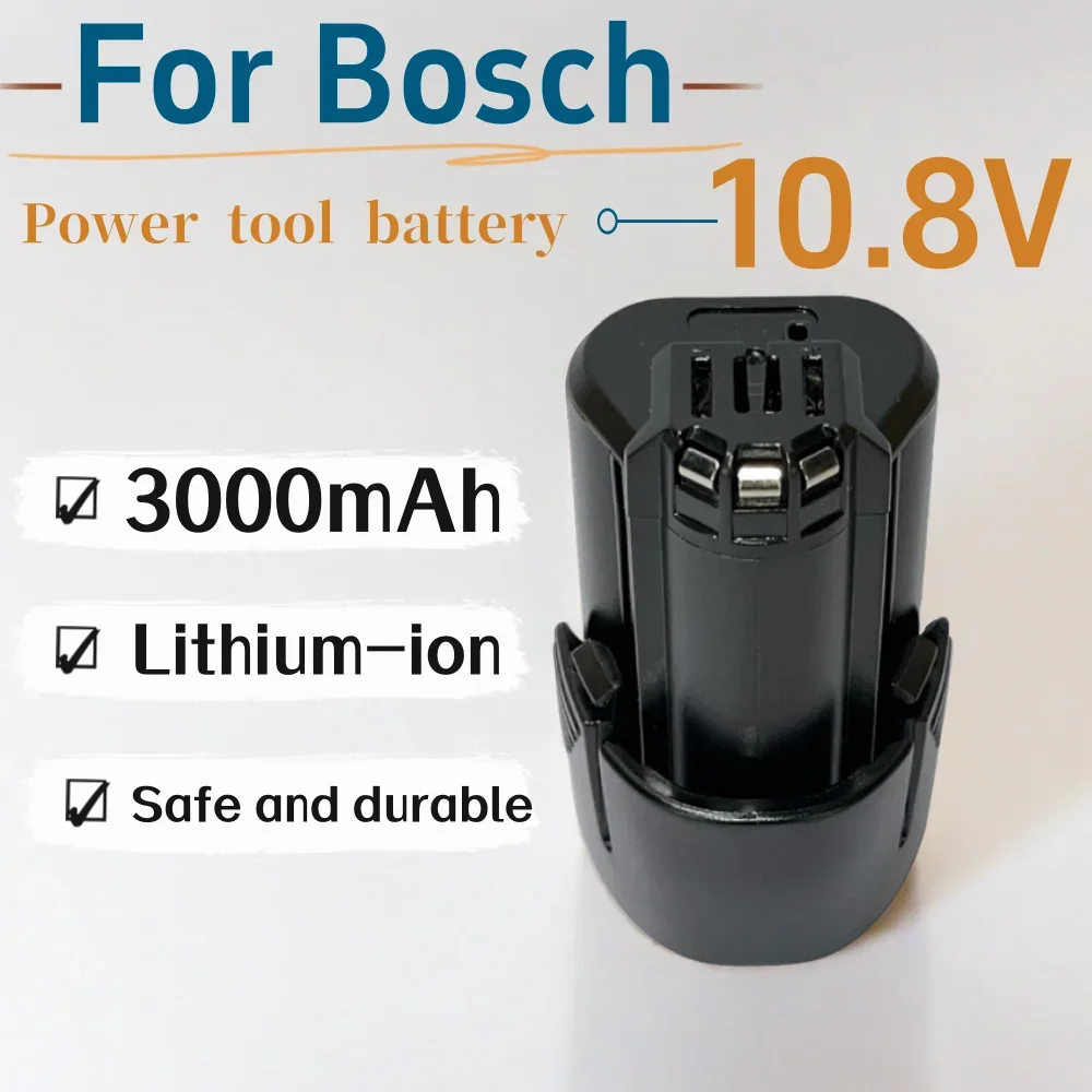 

10.8V 3000mAh Li-ion Power Tool Battery Replaceable For Bosch BAT411 BAT 411A BAT412 BAT412A BAT413 Cordless Electric drill