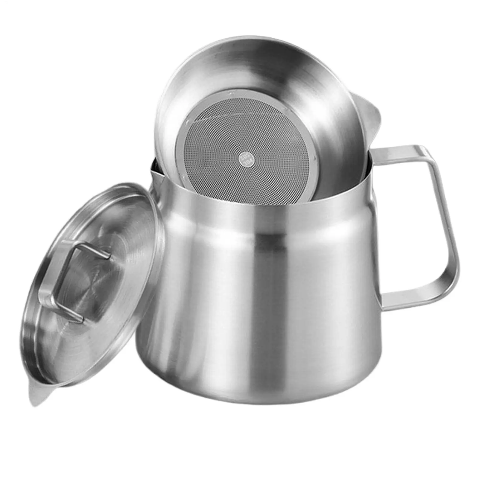 

Контейнер для жира из нержавеющей стали с ситечком, емкость для хранения масла, жиросборник для дома, фермерского дома, ресторана, кухни