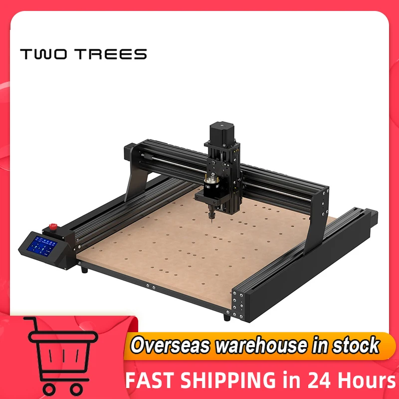 TWOTREES TTC-450 Engraver Engraving and Cutting Machine 80W Power 775 Spindle Motor 460x460x80mm Work Area For MDF/PVC/Acrylic