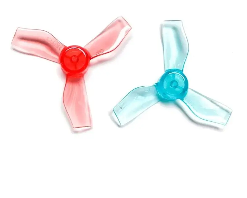 GEMFAN 1219 3-블레이드 프로펠러 31mm 0.8mm/1mm 샤프트 홀 CW/CCW 0703-1103 모터용 - FPV RC 드론 내구성 있는 PC 프로펠러 (4쌍)