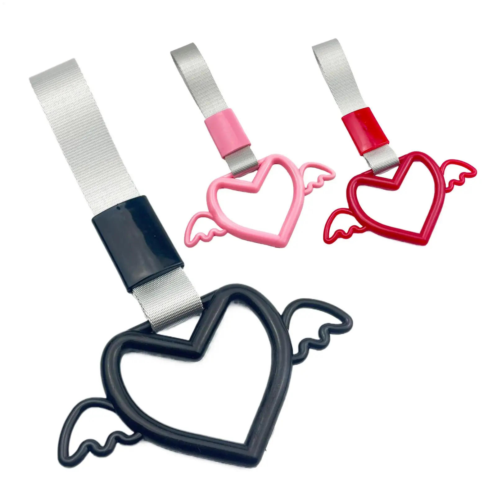 

Heart Wing Car Pull Ring, Handle Strap Accessory For Automotive Interior Exterior Decoration Vehicles SUV Auto Business Sedan