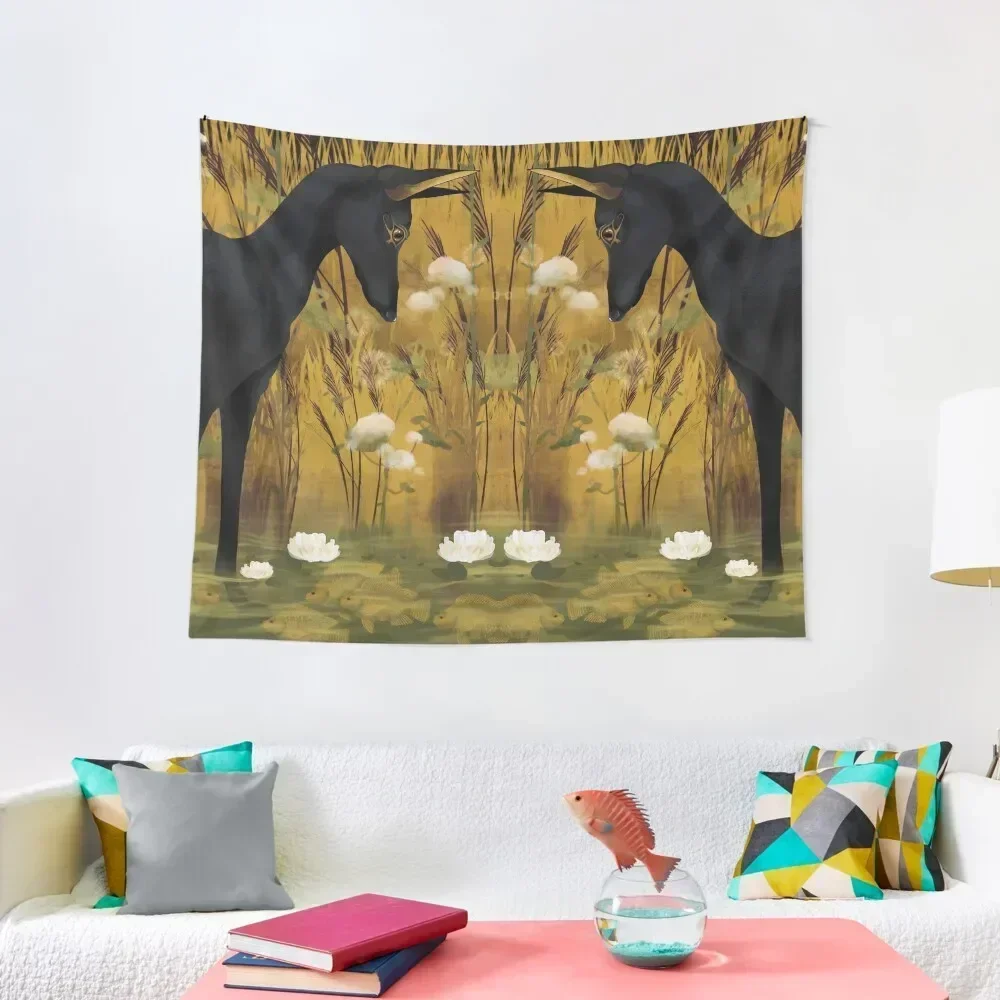 

Anubis in pond with tilapia Tapestry Room Aesthetic Room Aesthetic Decor Room Ornaments Tapestry