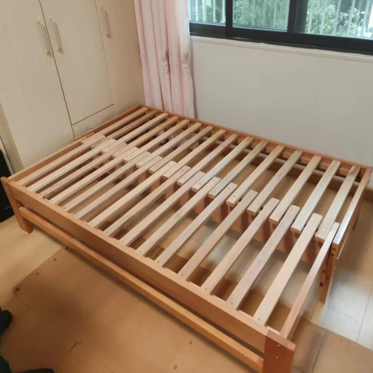 

Экологически чистая буковая сосна, массив дерева, дополнительная выдвижная кровать, телескопический дизайн, двухтактный диван-кровать, складная кровать для сращивания
