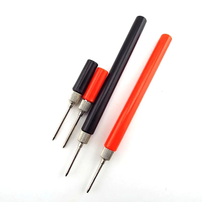 1 Pair Insulated Test Meter Probe Insulated Test Probe Connector For Multimeter Stainless Steel Needle Test Leads Pin B4