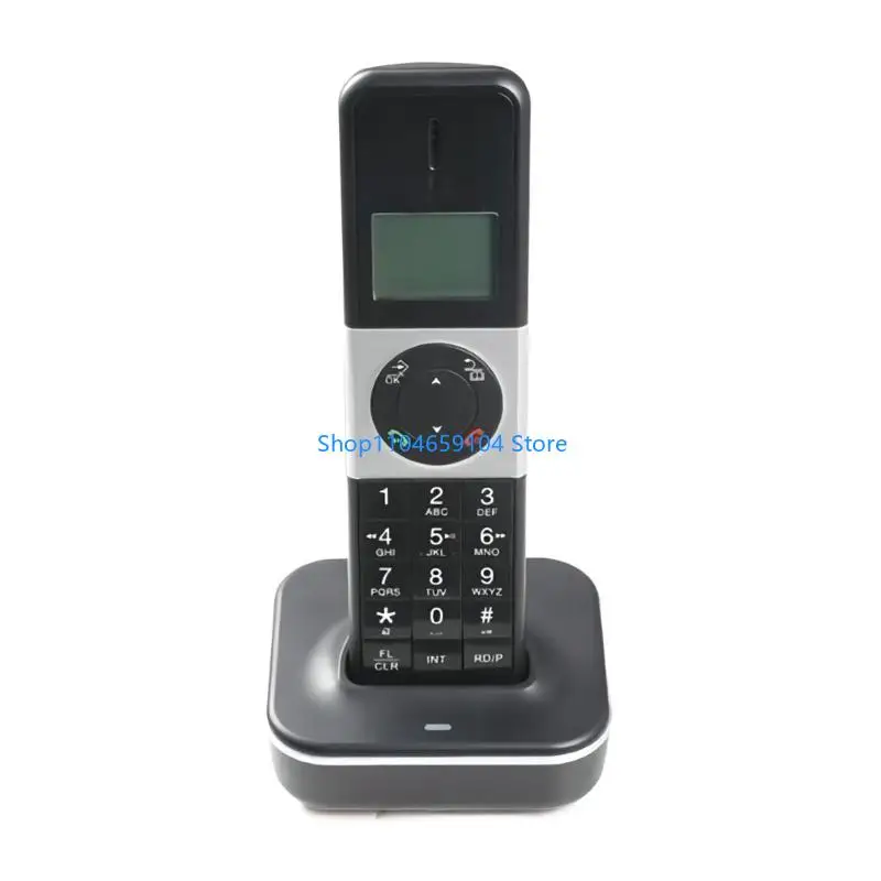 1Set D2002TAM-D Landline Phone with Answering Machine Cordless Telephone with Caller Display Big Button Telephones