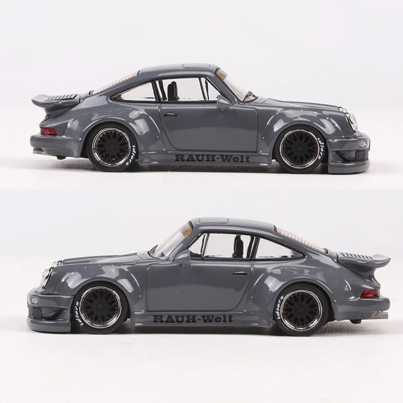 1/64 Model samochód symulacyjny do odlewania odlew stopu Porsche 993 RWB oryginalna dekoracja z wysokiej klasy kolekcji prezent