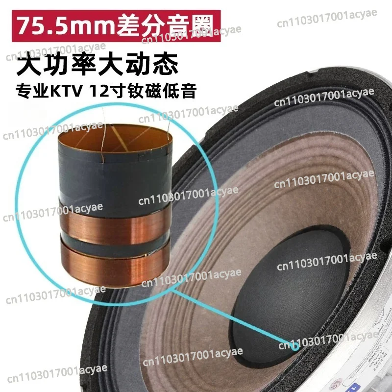 2262HPL Dual Voice Coil 12 Inch Neodymium LF Woofer Speaker